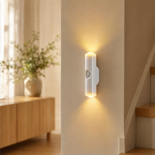 Bodysense™ Rechargeable Human Body Sensor Magnetic Wall Night Light in a calm home setting