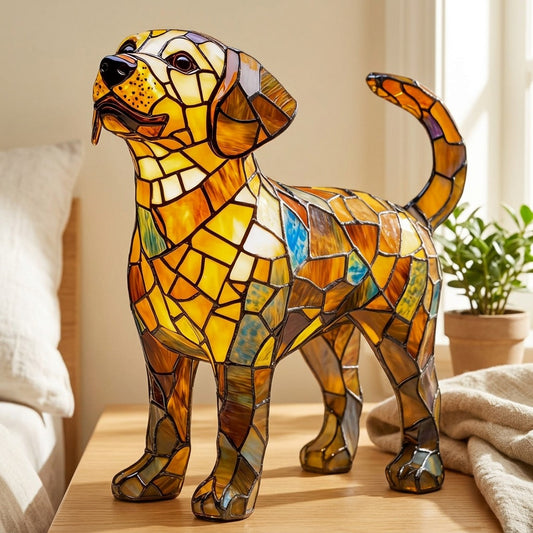 Glowcritter™ Luminous Resin Animal Night Light Ornament in a calm home setting