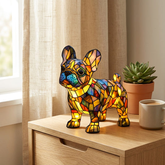 Glowfauna™ Resin Animal Decorative Night Light in a calm home setting