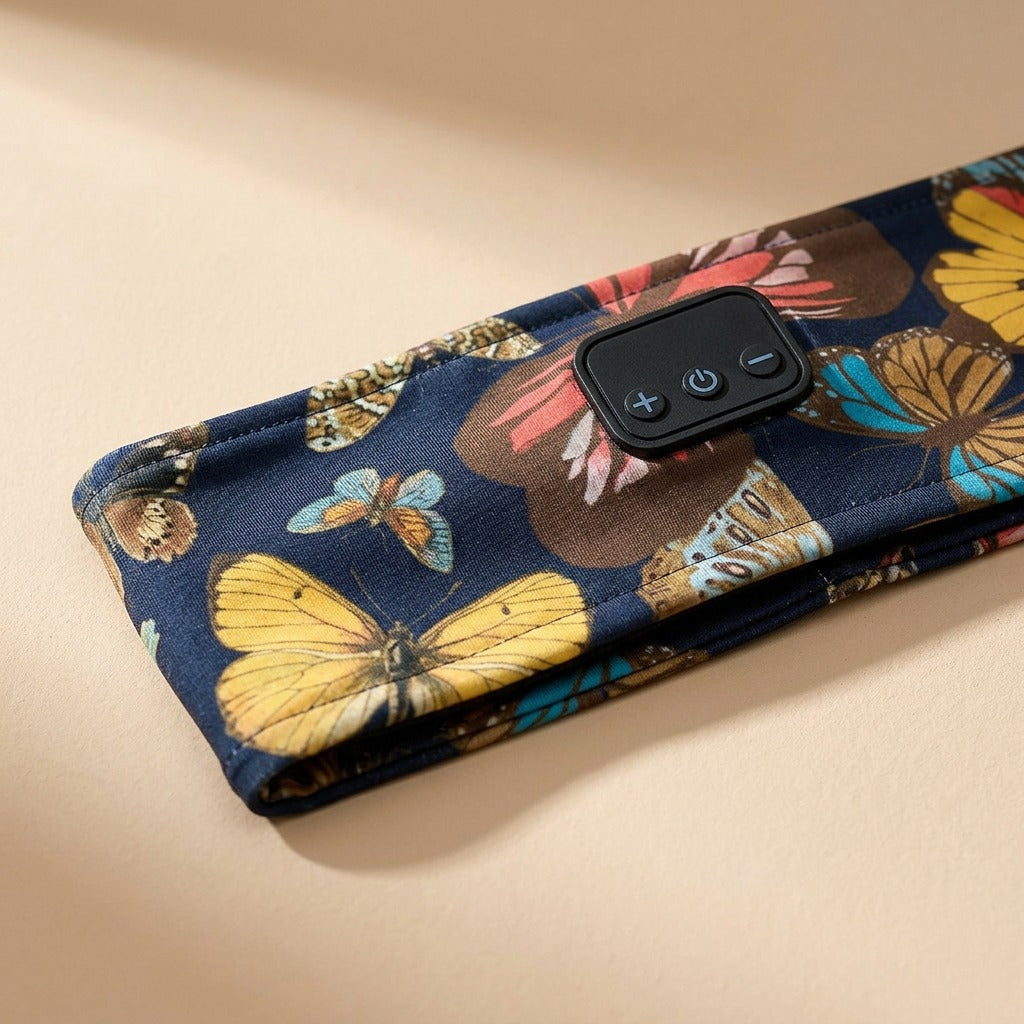 Snoozeband™ Wireless Sleep Headphones With Headband, material and detail close-up