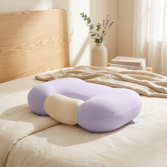 Cradlush™ Memory Foam Neck Pillow in a calm home setting