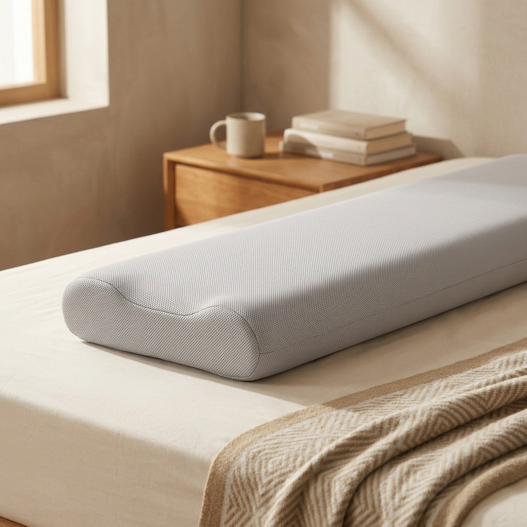 Longrest™ Rectangular Long Pillow Core, styled close view