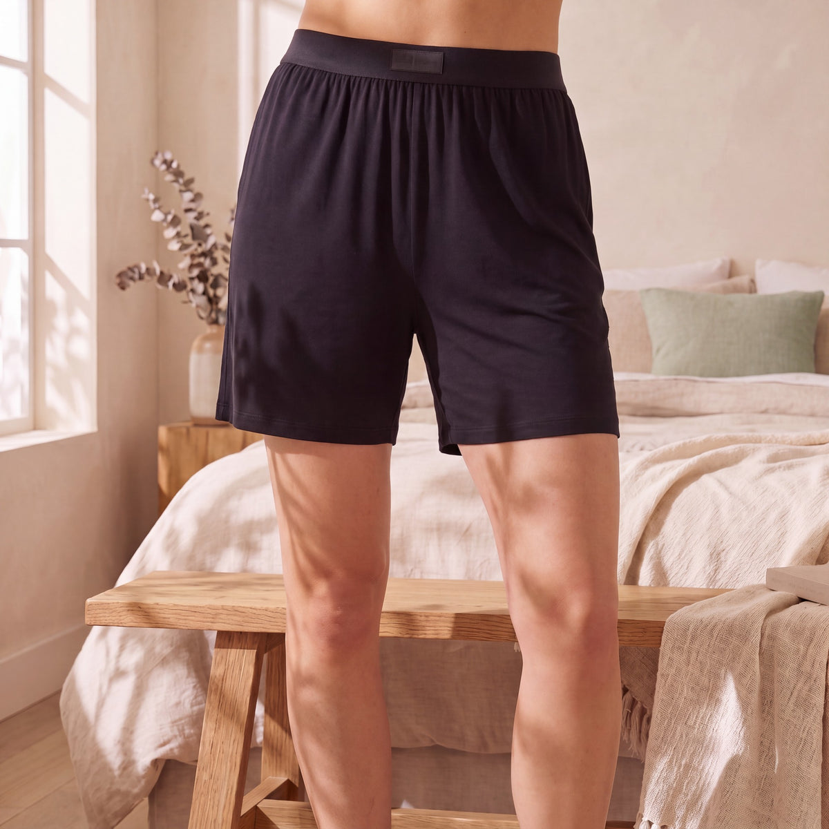 Dreamer Cooling Sleep Shorts: in use