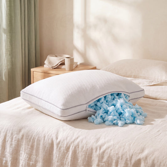 Tailor Shredded Foam Adjustable Pillow: room