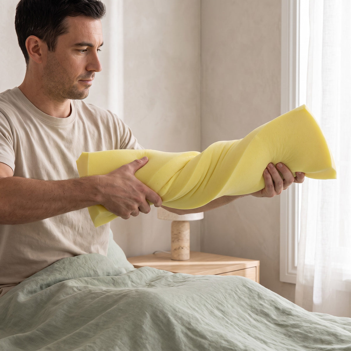 Highline Elevated Foam Support Pillow: card