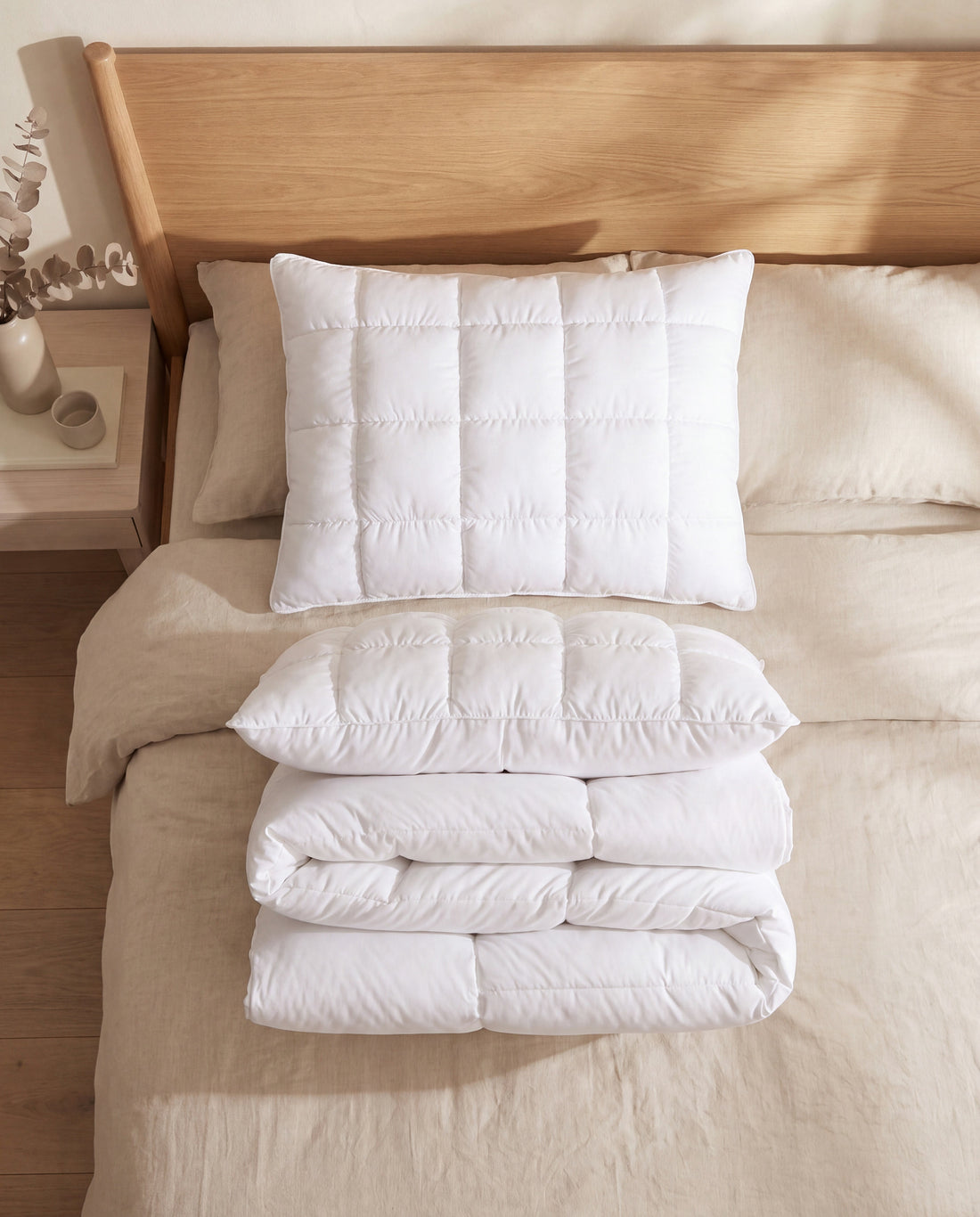 Back to School Puff Pillow Bundle in a Calm Eden lifestyle setting