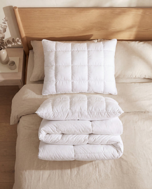Back to School Puff Pillow Bundle in a Calm Eden lifestyle setting