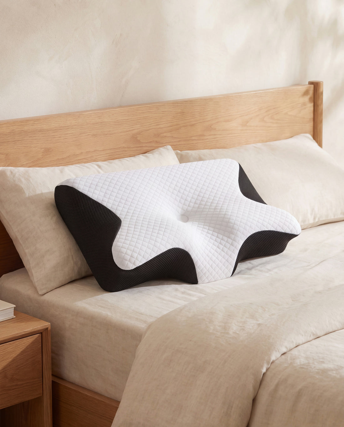 Mend Cervical Neck Pain Pillow in a Calm Eden lifestyle setting