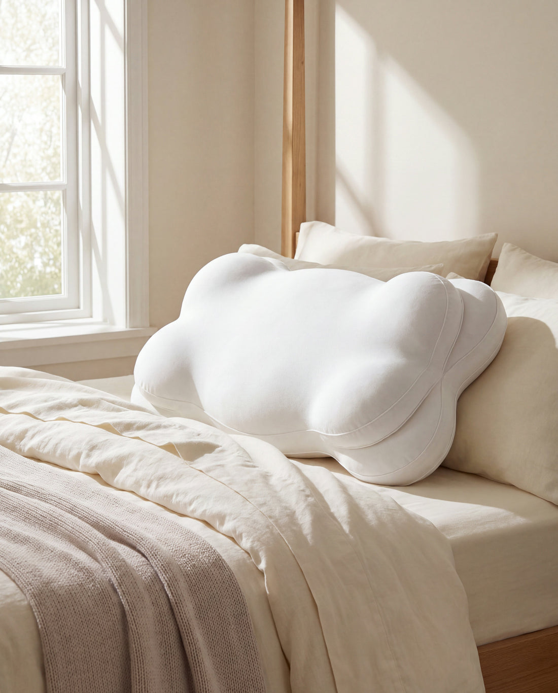 Cloud Ultra-Soft Support Pillow in a Calm Eden lifestyle setting
