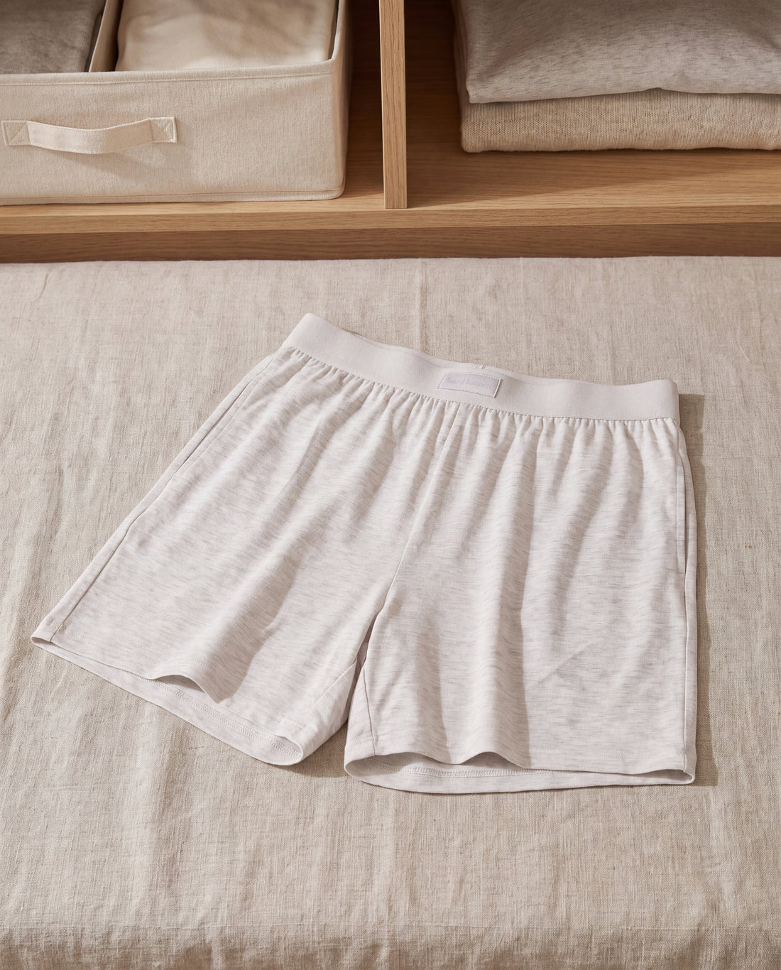 Dreamer Cooling Sleep Shorts in a Calm Eden lifestyle setting