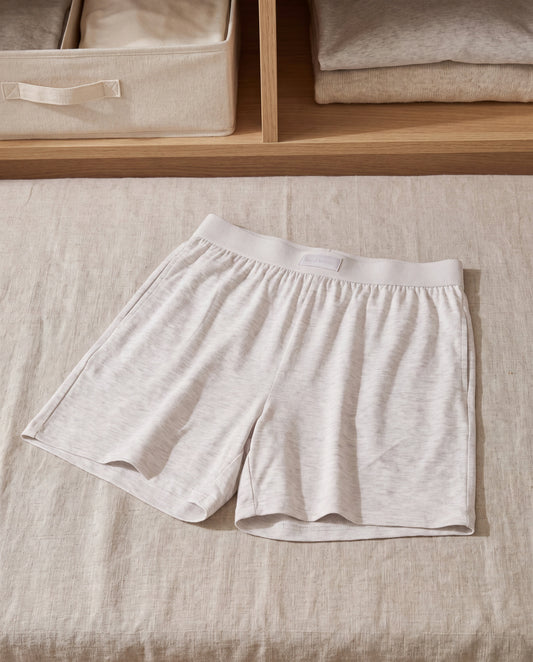 Dreamer Cooling Sleep Shorts in a Calm Eden lifestyle setting