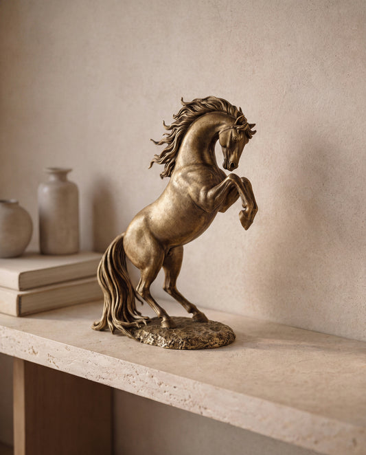 Paddock Decorative Horse Statue in a Calm Eden lifestyle setting