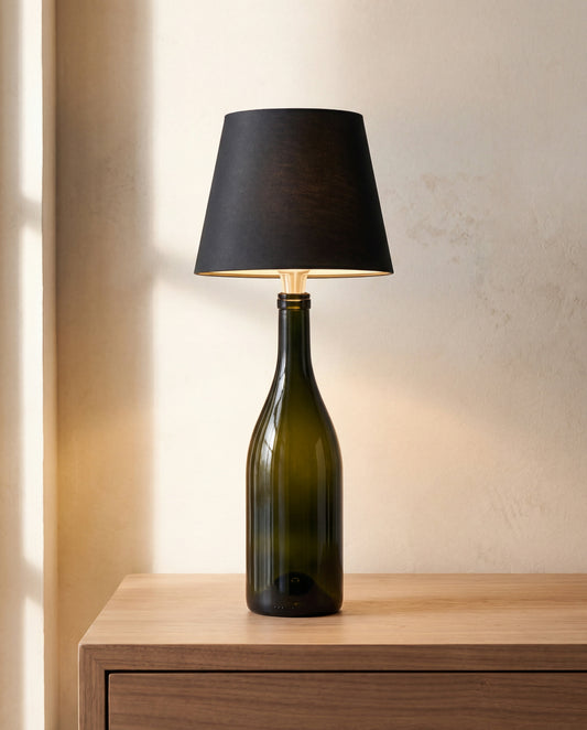 Pine Bottle Table Lamp in a Calm Eden lifestyle setting