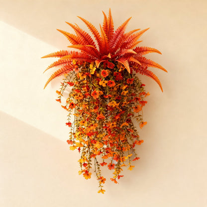 Autumn Persian grass artificial flowers arranged as bouquet-style branches - view 3