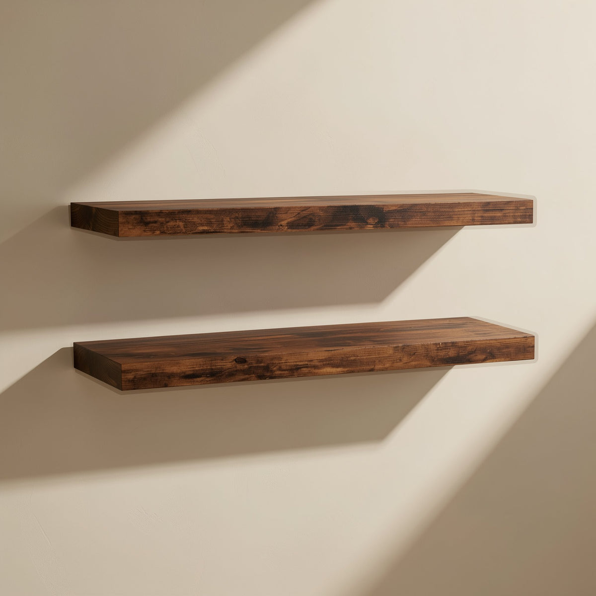 Wall-mounted density board storage shelf with integrated bracket - view 3