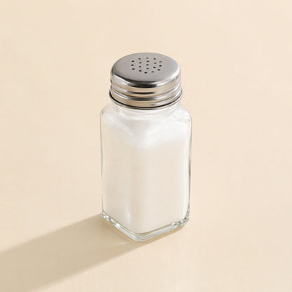 Transparent 120ml square glass seasoning shaker with lid - view 3