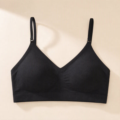 U-shaped backless bra with detachable double shoulder straps and thin molded cups - view 3