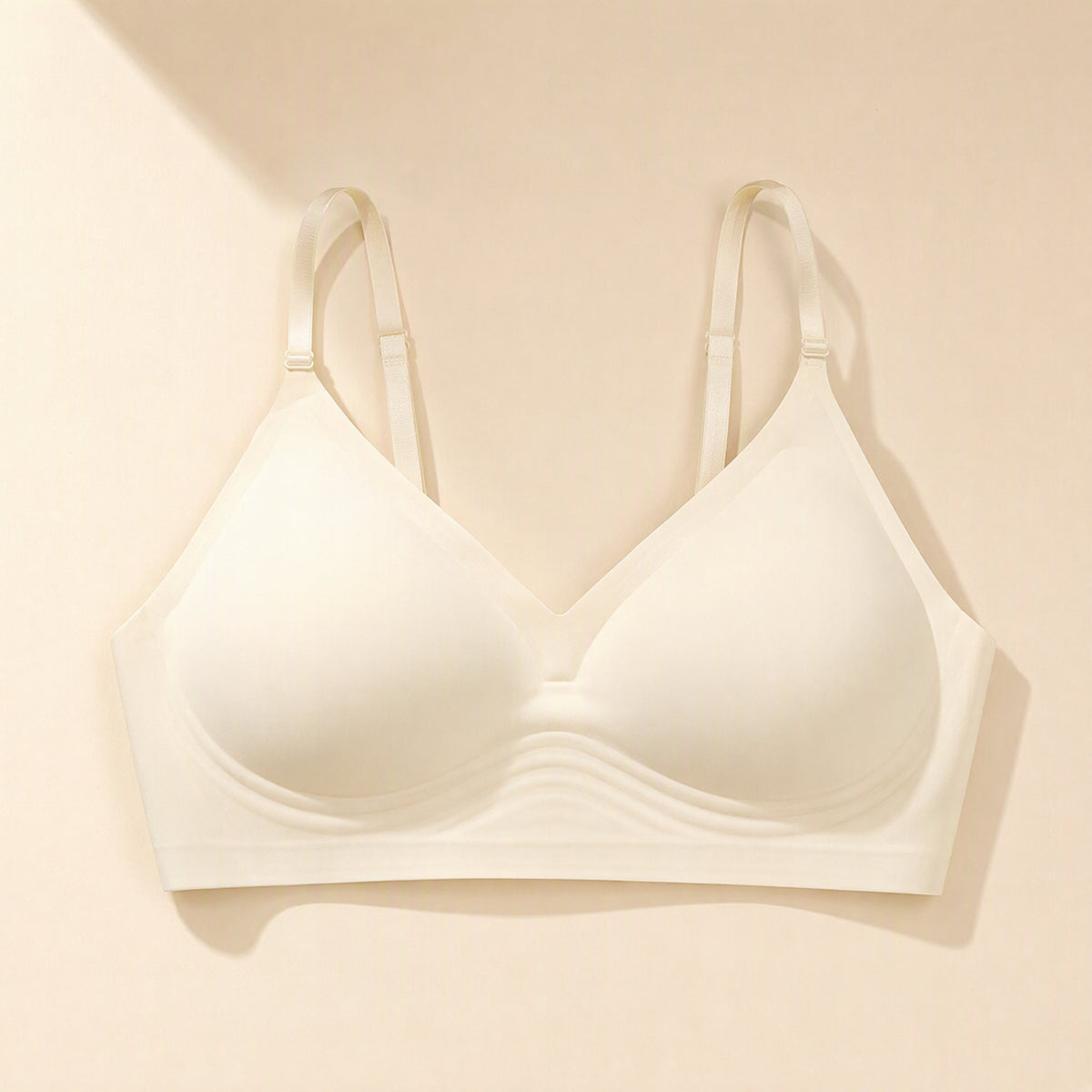 U-shaped backless bra with detachable double shoulder straps and thin molded cups - view 4
