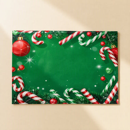Polyester Christmas party background cloth with a snowflake pattern - view 5
