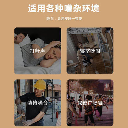 Soundproof sleeping earmuffs, sleeping eye mask, earplugs, specialized head-mounted super noise-reduction device, anti-noise for dormitory side sleepers - image 3