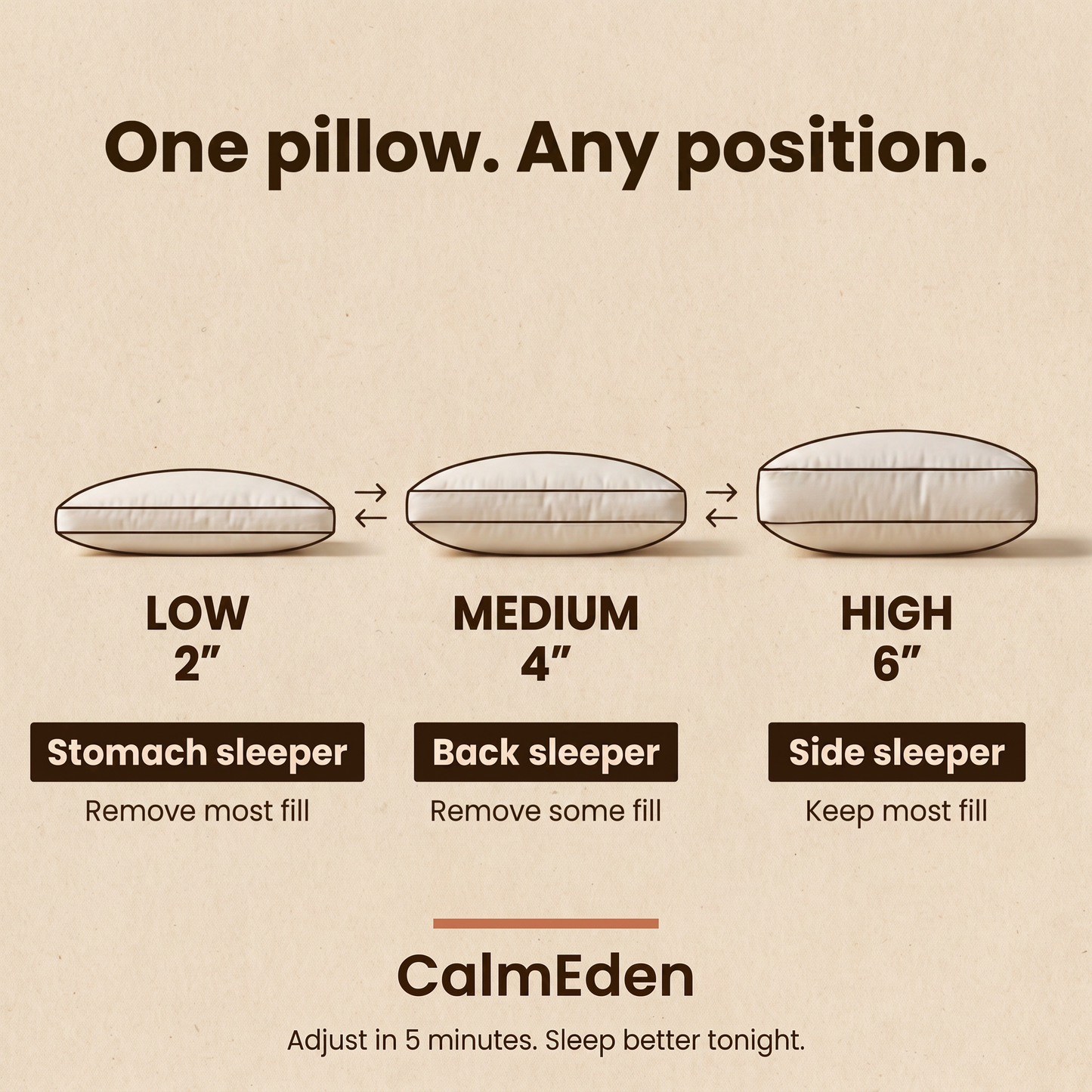 Tune™ Adjustable Loft Pillow