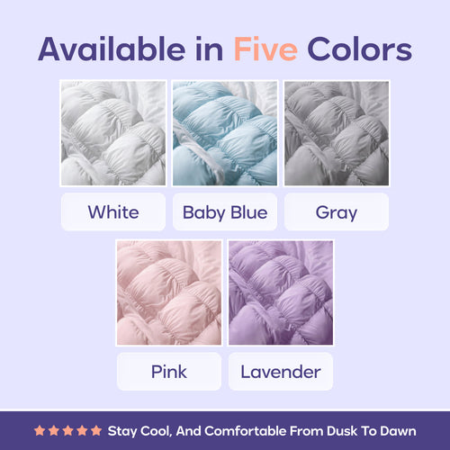 Sizes and colours