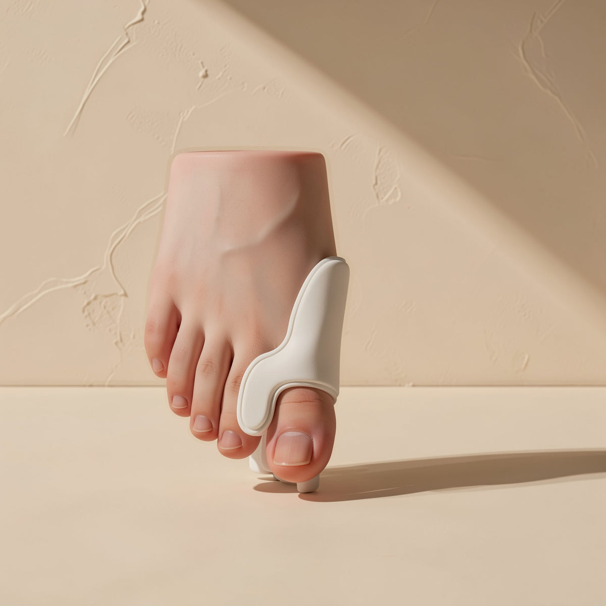 Single-hole SEBS silicone toe separator, sold as one pair