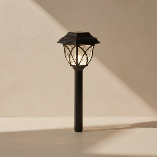 Solar lawn lamp with decorative outdoor lighting and IP44 protection rating - view 2