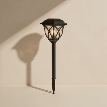 Solar lawn lamp with decorative outdoor lighting and IP44 protection rating - view 5