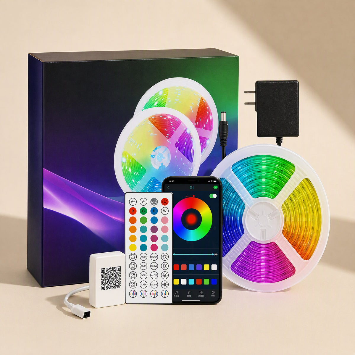 RGB LED strip light for TV backgrounds with 3535 lamp beads