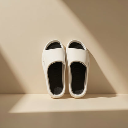 Men's minimalist PVC slippers with PVC uppers and soles