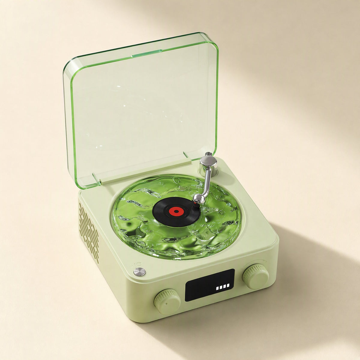 Bluetooth white noise speaker with an atmosphere light and desktop clock