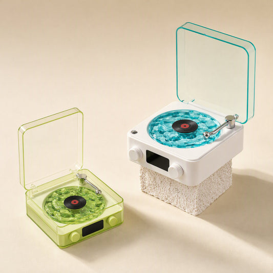 Bluetooth white noise speaker with an atmosphere light and desktop clock - view 2