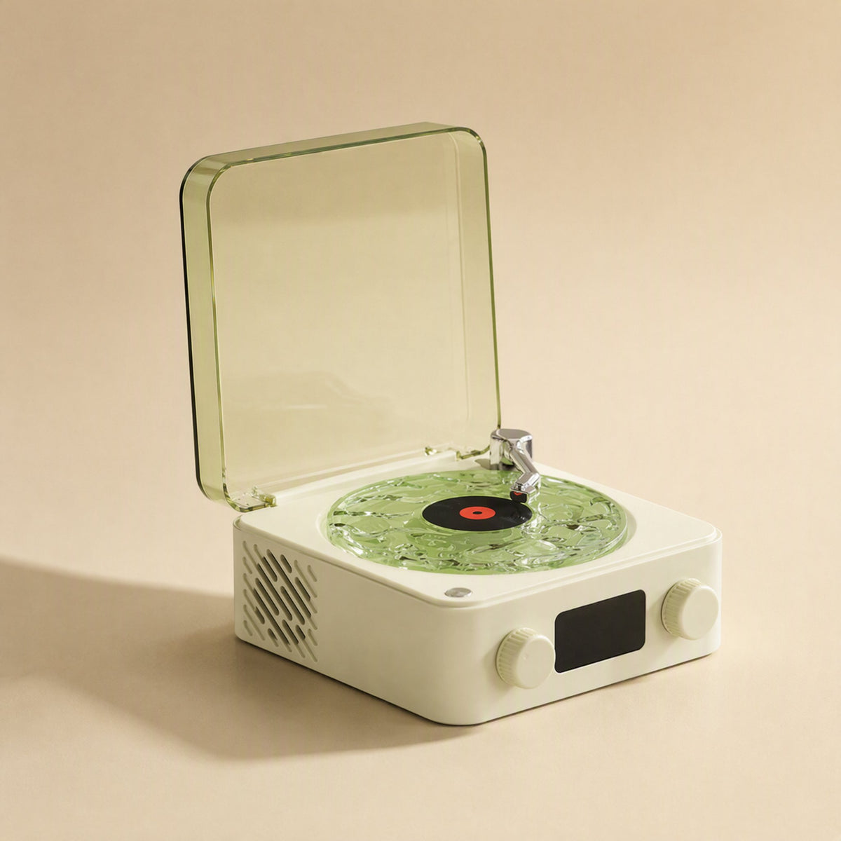 Bluetooth white noise speaker with an atmosphere light and desktop clock - view 4