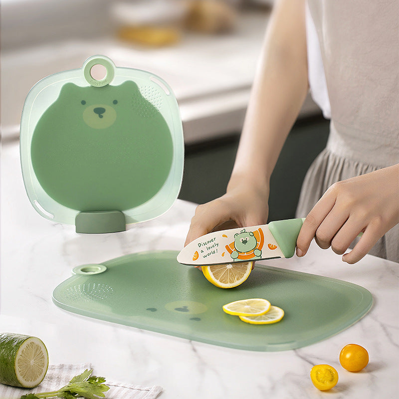 Cutting Board Anti-mildew Antibacterial Household Cutting Board Kitchen Special Fruit Cutting Board Baby Food Supplementary Classification Double-sided Cutting Board - image 3