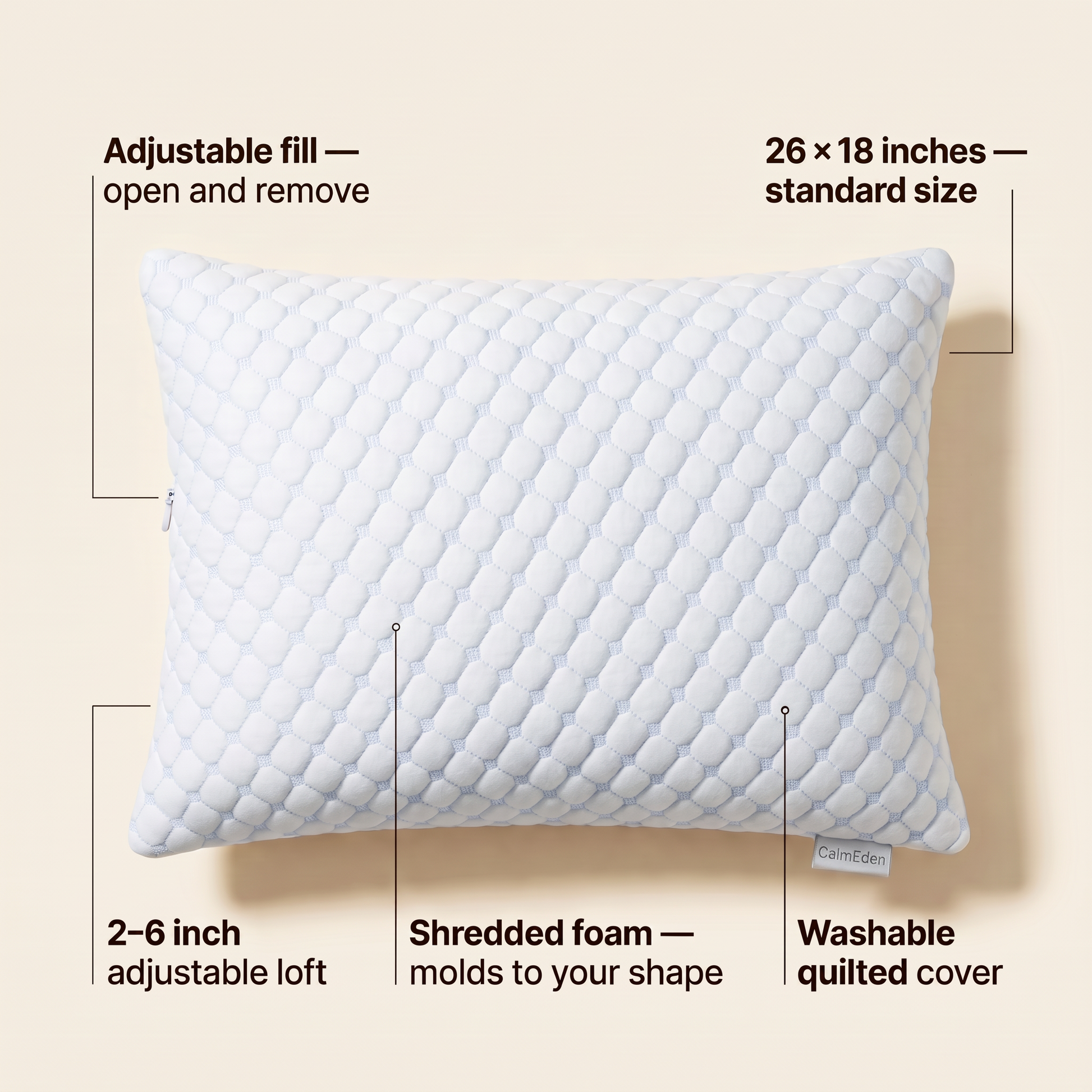 Tune™ Adjustable Loft Pillow