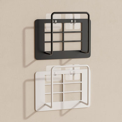 Router Placement Rack Wifi Storage Rack Holder Wall Sticker Bracket Set Top Box Punch-Free Storage Box Rack - image 1