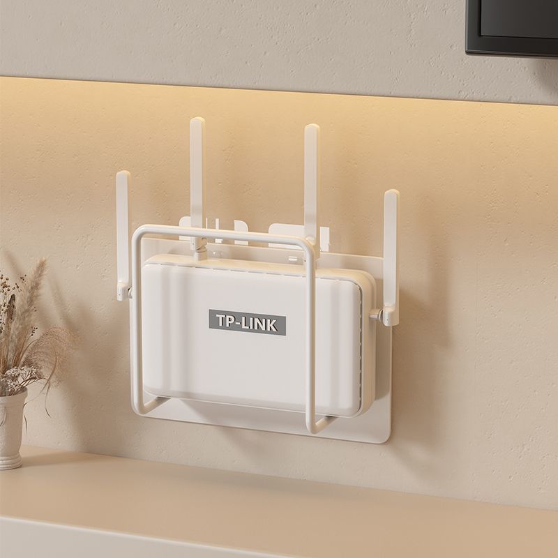 Router Placement Rack Wifi Storage Rack Holder Wall Sticker Bracket Set Top Box Punch-Free Storage Box Rack - image 5