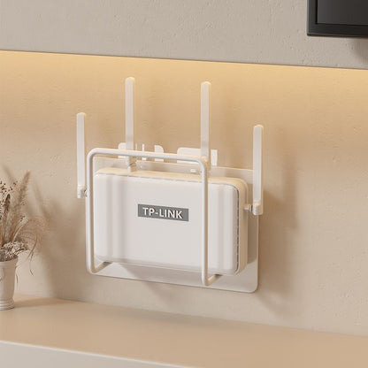 Router Placement Rack Wifi Storage Rack Holder Wall Sticker Bracket Set Top Box Punch-Free Storage Box Rack - image 5
