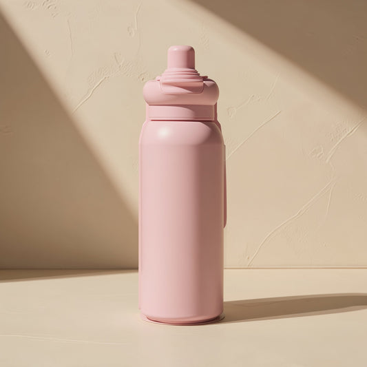 Haozhan water bottle with 316 stainless steel inner tank, 304 stainless steel shell, straw, and carrying rope