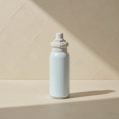 Haozhan water bottle with 316 stainless steel inner tank, 304 stainless steel shell, straw, and carrying rope - view 3