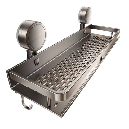 Toilet Sucker Storage Rack Wall Hanging Punch-Free Wall Bathroom Cosmetic Washstand Toilet Storage Rack Countertop - image 5