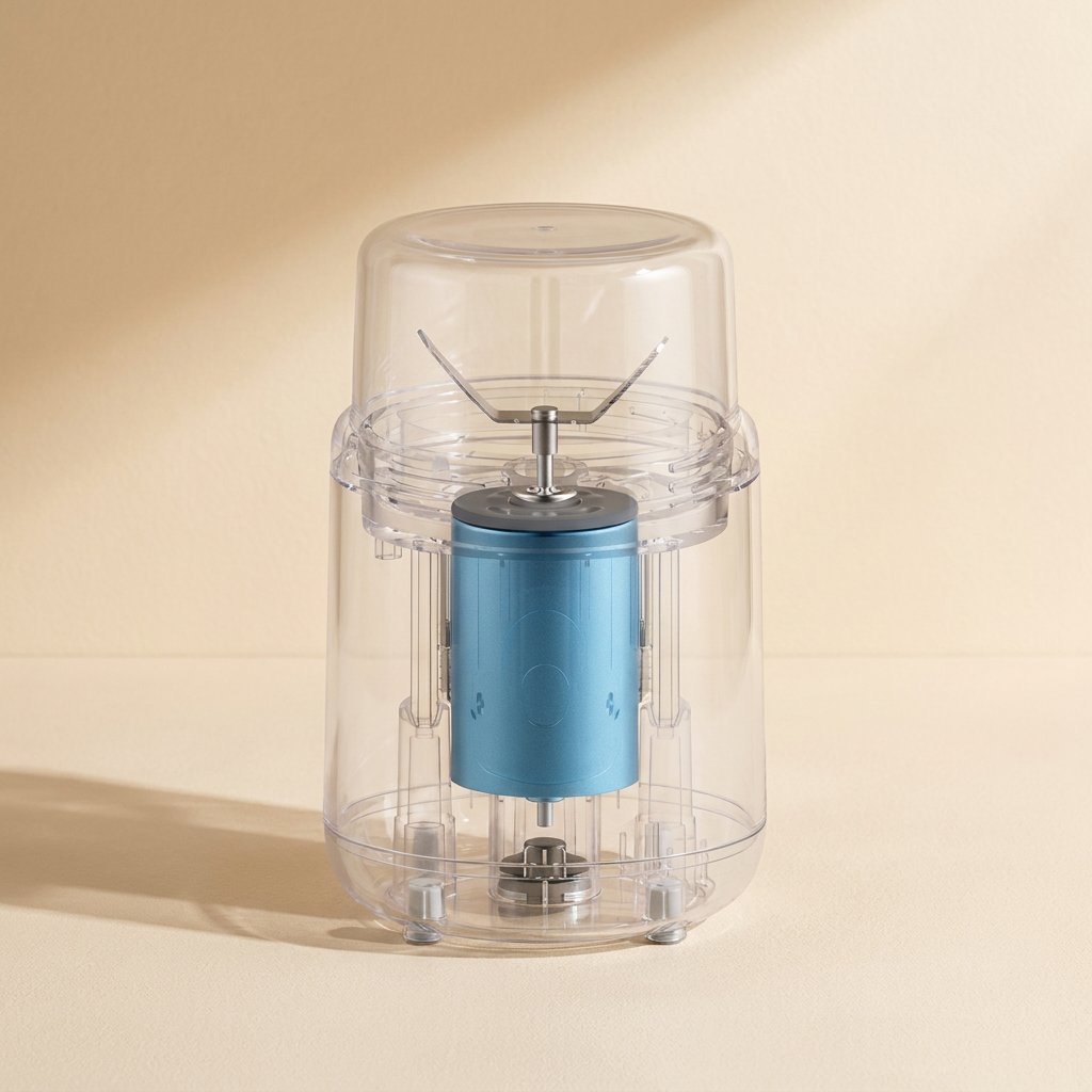 Portable juicer cup with food-grade plastic inner tank - view 4