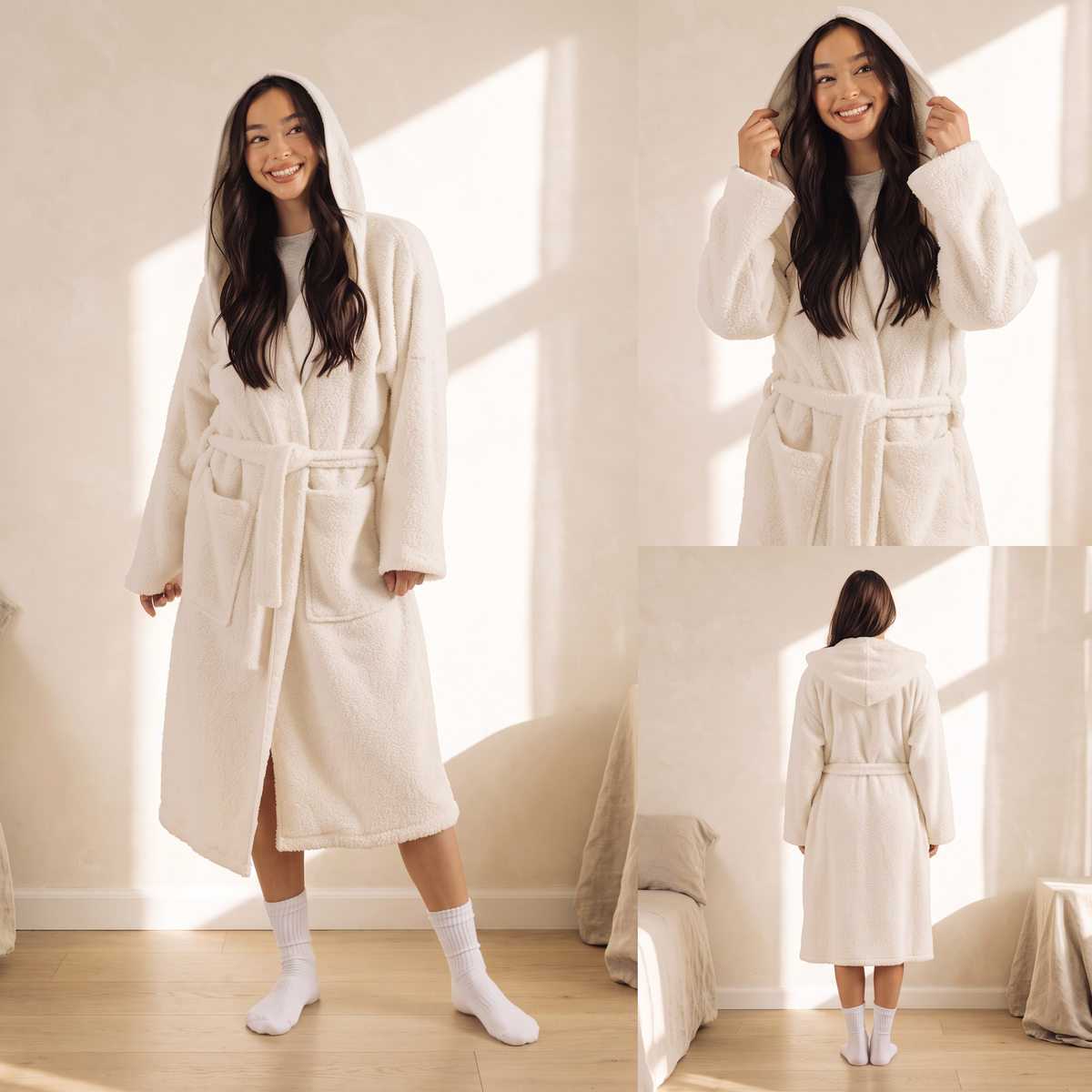 Shawl™ Plush Hooded Robe