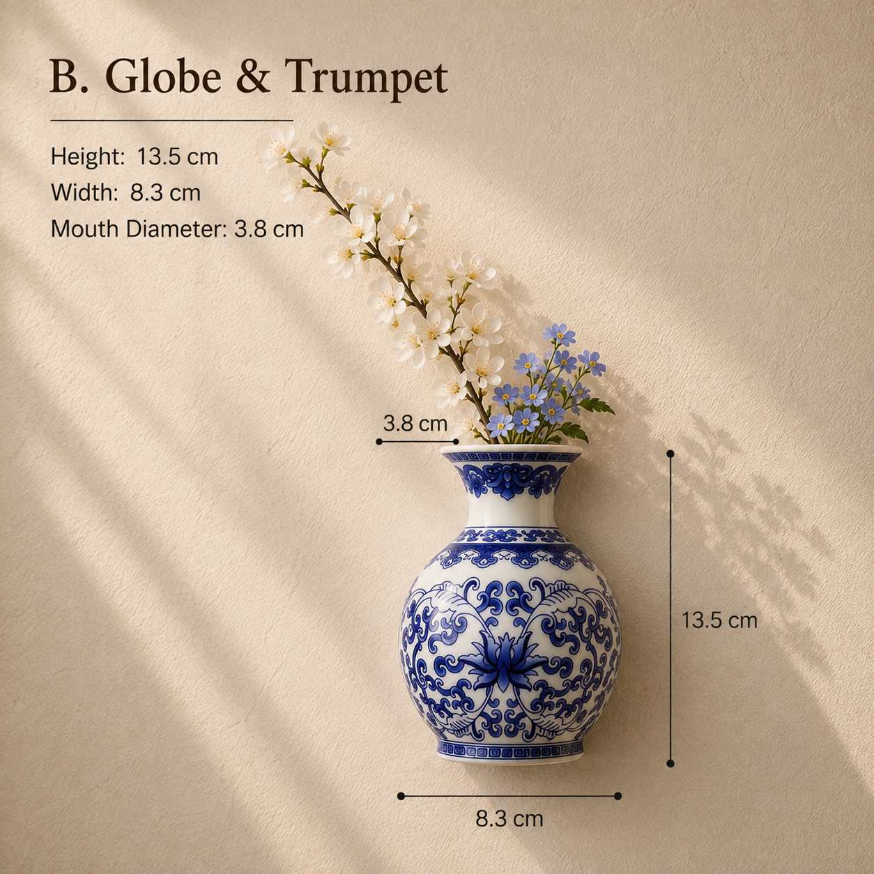Indigo™ Porcelain Vase