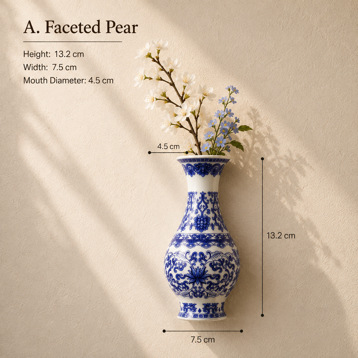 Indigo™ Porcelain Vase