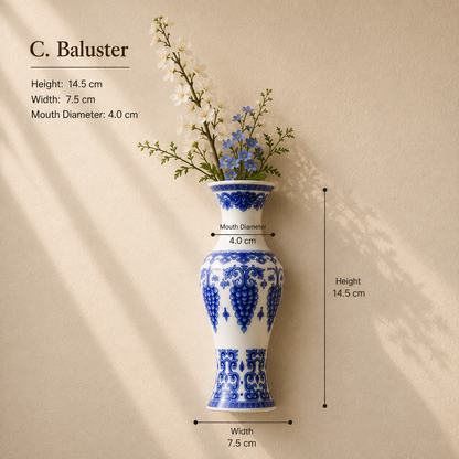 Indigo™ Porcelain Vase