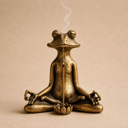 Bask™ Brass Frog