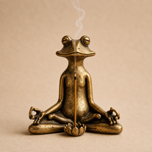 Bask™ Brass Frog