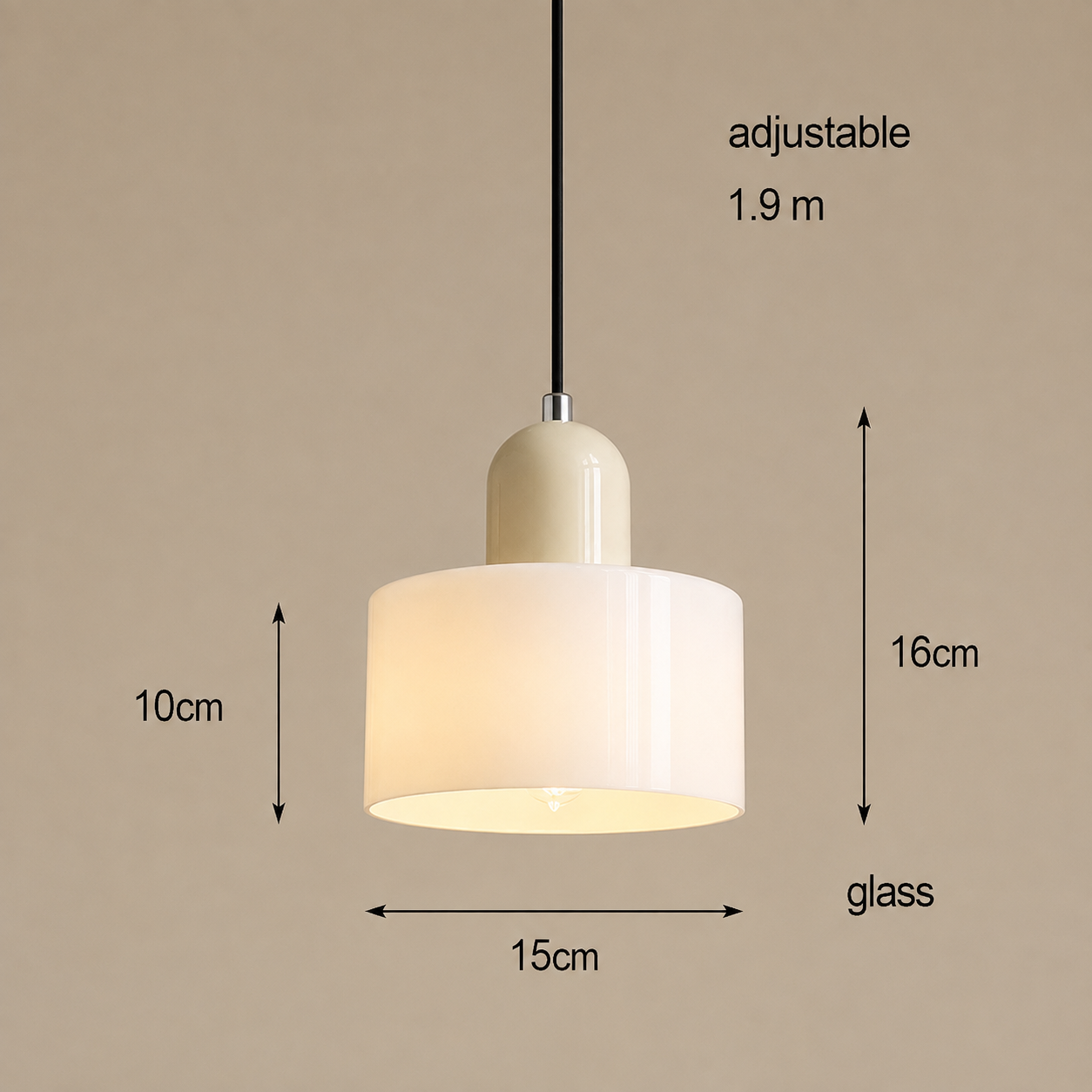 Tumbler™ Glass Pendant